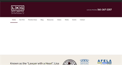 Desktop Screenshot of lkglawpa.com